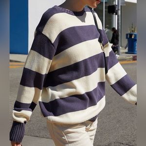 John Galt striped sweater one size worn once